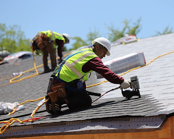 Roofing work