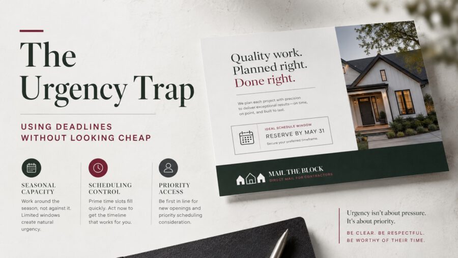 The “Urgency Trap”: How to Use Deadlines on Postcards Without Looking Cheap