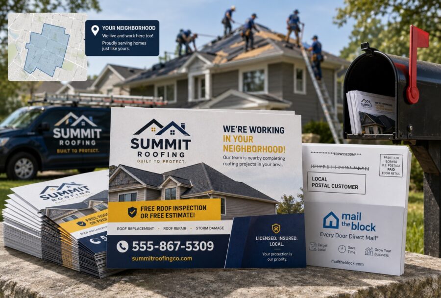 every door direct mail for roofers