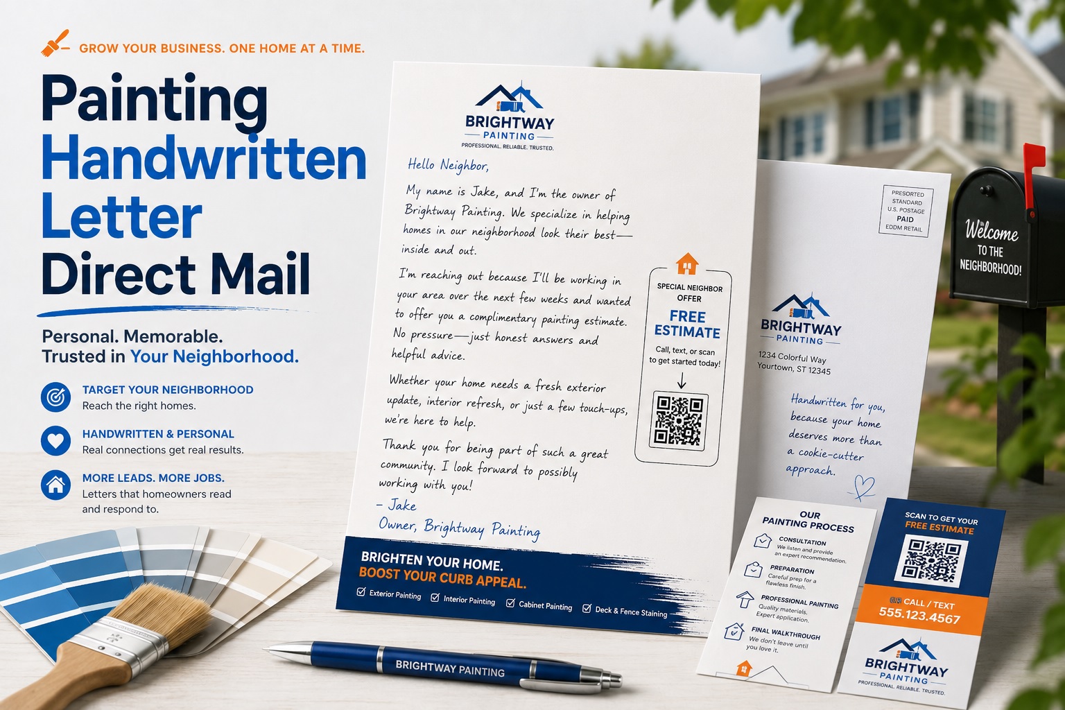 handwritten letter for painting companies