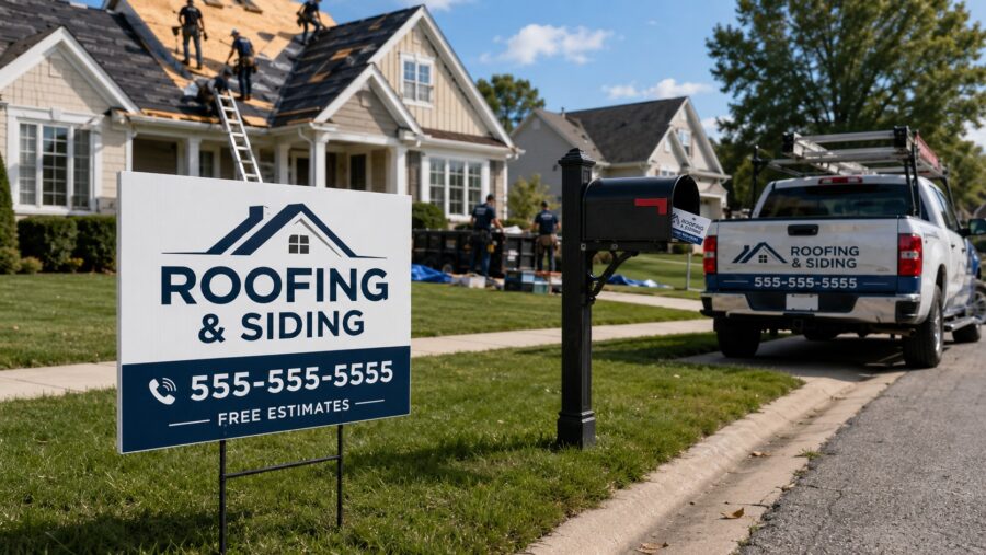 custom lawn signs for contractors in US