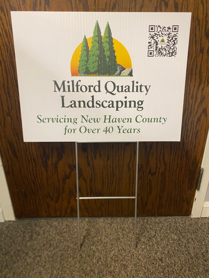 landscaper yard sign